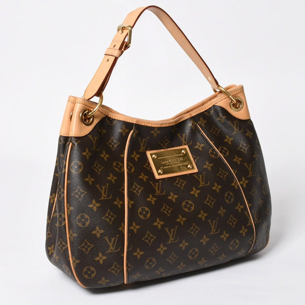 極美品 LOUIS VUITTON ルイヴィトン ガリエラPM モノグラム ハンドバッグ ホワイト M56382 PVC レザー 中古 4a009777