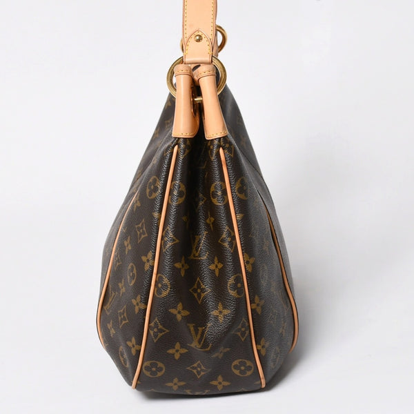 極美品 LOUIS VUITTON ルイヴィトン ガリエラPM モノグラム ハンドバッグ ホワイト M56382 PVC レザー 中古 4a009777