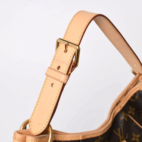 極美品 LOUIS VUITTON ルイヴィトン ガリエラPM モノグラム ハンドバッグ ホワイト M56382 PVC レザー 中古 4a009777