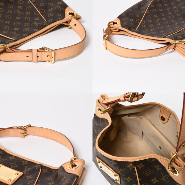 極美品 LOUIS VUITTON ルイヴィトン ガリエラPM モノグラム ハンドバッグ ホワイト M56382 PVC レザー 中古 4a009777