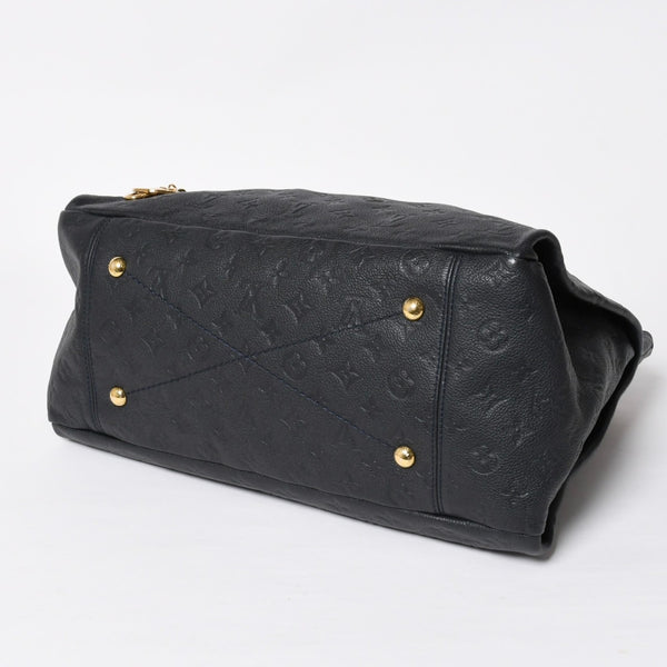 Very good condition LOUIS VUITTON Artsy MM One Shoulder Bag Handbag M93448 Calfskin Monogram Empreinte Black Gold Hardware Used 4a009809