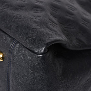 Very good condition LOUIS VUITTON Artsy MM One Shoulder Bag Handbag M93448 Calfskin Monogram Empreinte Black Gold Hardware Used 4a009809