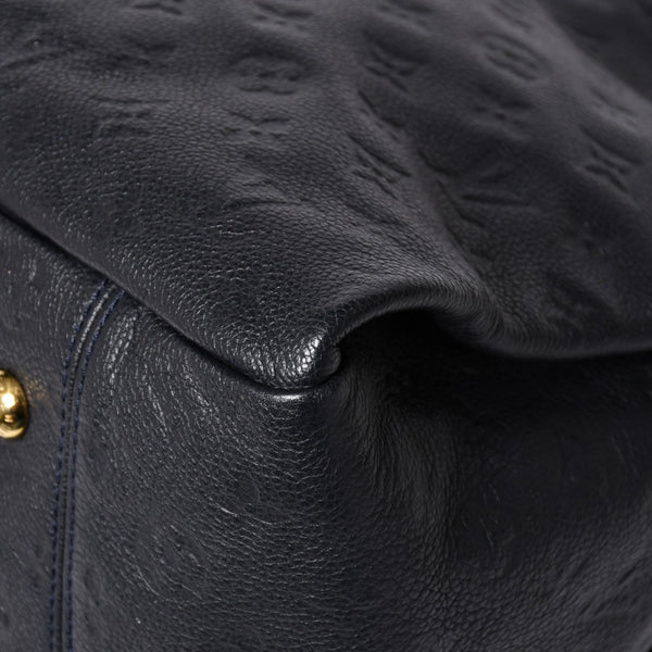 Very good condition LOUIS VUITTON Artsy MM One Shoulder Bag Handbag M93448 Calfskin Monogram Empreinte Black Gold Hardware Used 4a009809