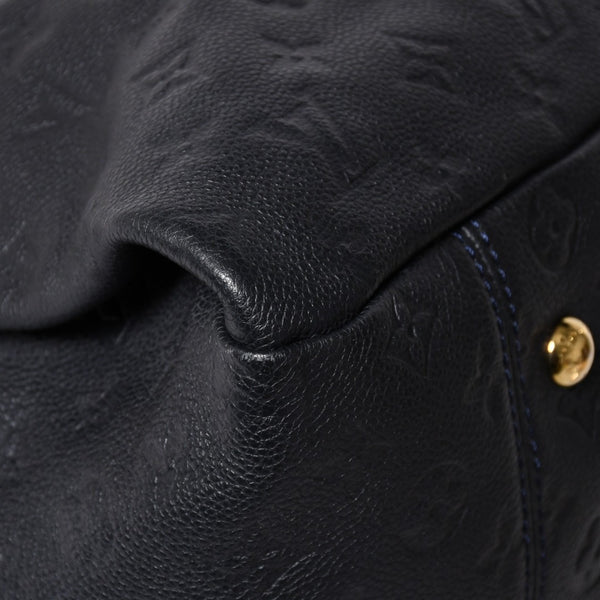 Very good condition LOUIS VUITTON Artsy MM One Shoulder Bag Handbag M93448 Calfskin Monogram Empreinte Black Gold Hardware Used 4a009809