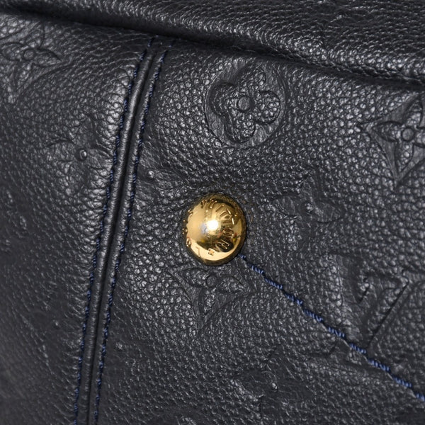 Very good condition LOUIS VUITTON Artsy MM One Shoulder Bag Handbag M93448 Calfskin Monogram Empreinte Black Gold Hardware Used 4a009809