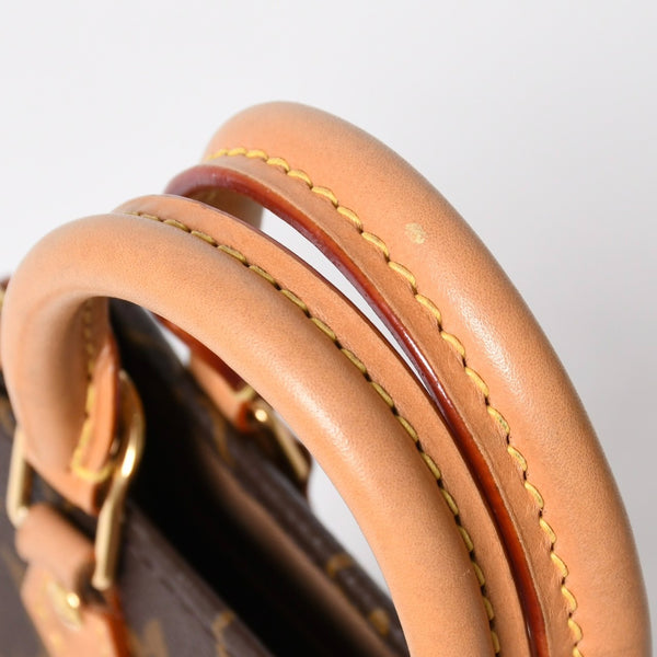 Like new LOUIS VUITTON Petite Sac Pla 2WAY bag M69442 Monogram Brown Gold hardware Used 4a009741