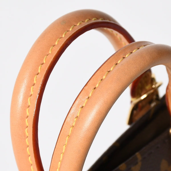 Like new LOUIS VUITTON Petite Sac Pla 2WAY bag M69442 Monogram Brown Gold hardware Used 4a009741