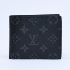 新品未使用品 LOUIS VUITTON ルイヴィトン 財布 二つ折り財布 モノグラム・エクリプス ポルトフォイユ・マルコ M62545 ブラック 中古 4a009759