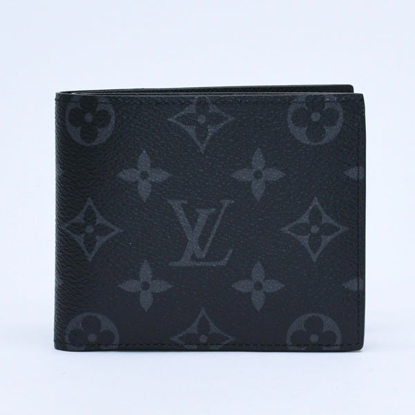 新品未使用品 LOUIS VUITTON ルイヴィトン 財布 二つ折り財布 モノグラム・エクリプス ポルトフォイユ・マルコ M62545 ブラック 中古 4a009759