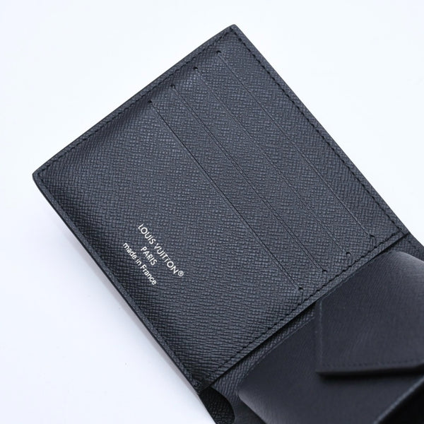 新品未使用品 LOUIS VUITTON ルイヴィトン 財布 二つ折り財布 モノグラム・エクリプス ポルトフォイユ・マルコ M62545 ブラック 中古 4a009759