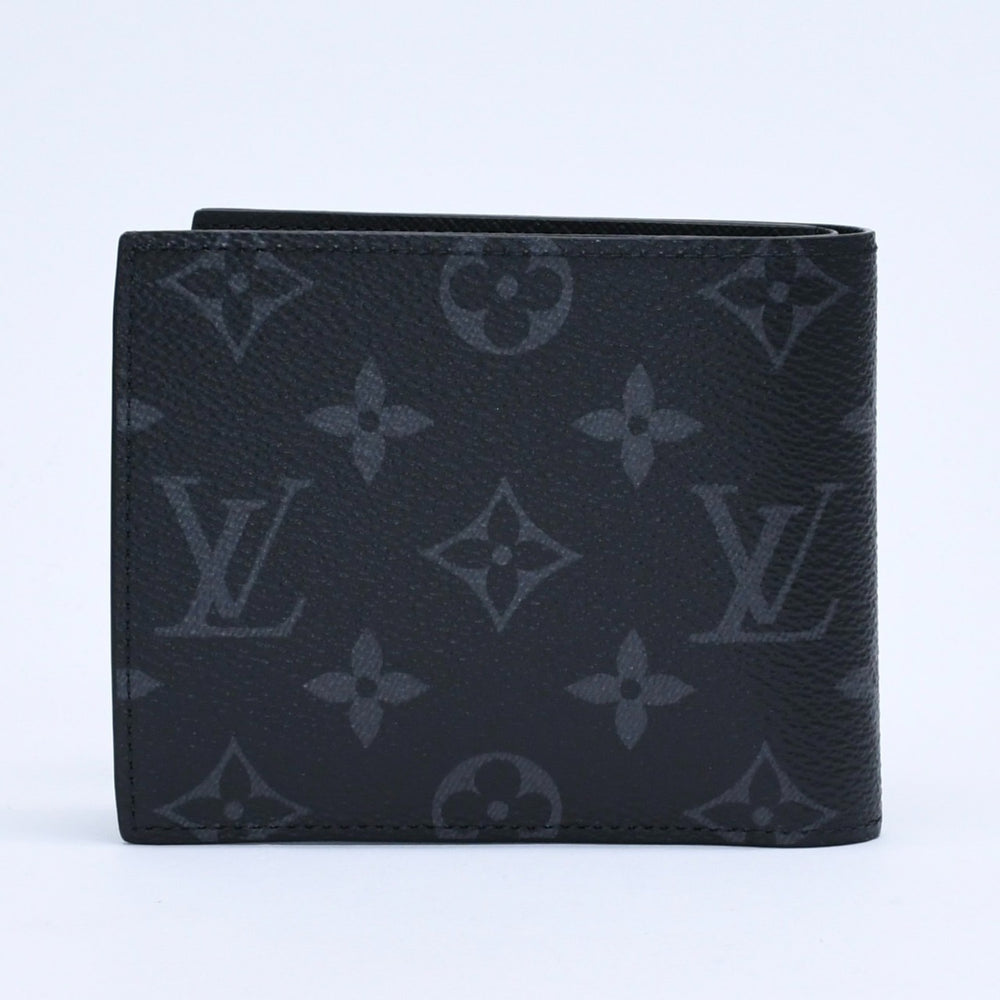 新品未使用品 LOUIS VUITTON ルイヴィトン 財布 二つ折り財布 モノグラム・エクリプス ポルトフォイユ・マルコ M62545 ブラック 中古 4a009759
