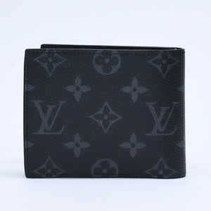 新品未使用品 LOUIS VUITTON ルイヴィトン 財布 二つ折り財布 モノグラム・エクリプス ポルトフォイユ・マルコ M62545 ブラック 中古 4a009759