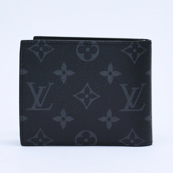新品未使用品 LOUIS VUITTON ルイヴィトン 財布 二つ折り財布 モノグラム・エクリプス ポルトフォイユ・マルコ M62545 ブラック 中古 4a009759