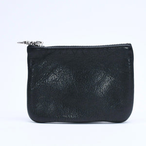 極美品 CHROME HEARTS クロムハーツ ZPR CHNG PURSE ジッパー チェンジパース 小銭入れ CHクロスパッチ ダガージップ シルバー金具 中古 4a009815