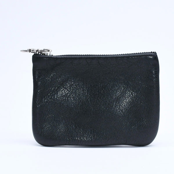 極美品 CHROME HEARTS クロムハーツ ZPR CHNG PURSE ジッパー チェンジパース 小銭入れ CHクロスパッチ ダガージップ シルバー金具 中古 4a009815