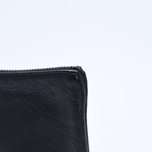 極美品 CHROME HEARTS クロムハーツ ZPR CHNG PURSE ジッパー チェンジパース 小銭入れ CHクロスパッチ ダガージップ シルバー金具 中古 4a009815