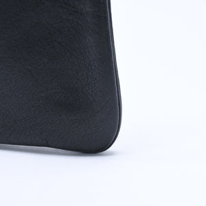 極美品 CHROME HEARTS クロムハーツ ZPR CHNG PURSE ジッパー チェンジパース 小銭入れ CHクロスパッチ ダガージップ シルバー金具 中古 4a009815