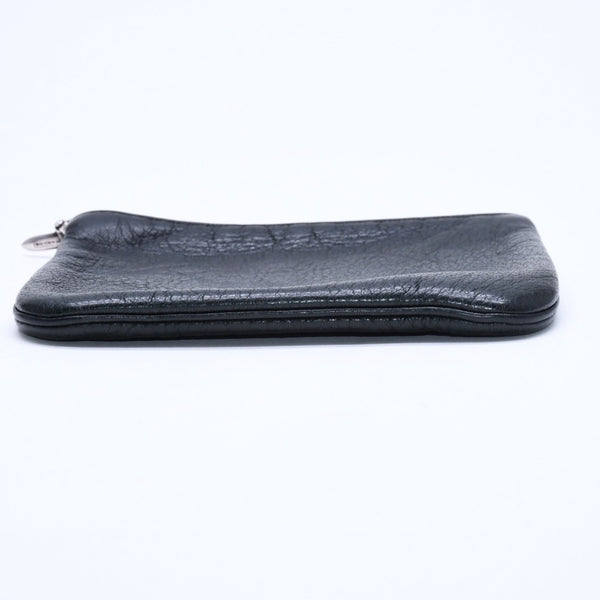 極美品 CHROME HEARTS クロムハーツ ZPR CHNG PURSE ジッパー チェンジパース 小銭入れ CHクロスパッチ ダガージップ シルバー金具 中古 4a009815