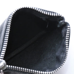 極美品 CHROME HEARTS クロムハーツ ZPR CHNG PURSE ジッパー チェンジパース 小銭入れ CHクロスパッチ ダガージップ シルバー金具 中古 4a009815
