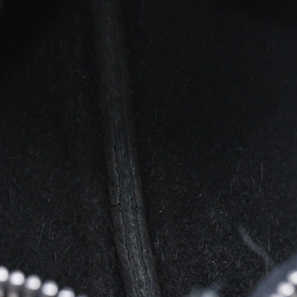 極美品 CHROME HEARTS クロムハーツ ZPR CHNG PURSE ジッパー チェンジパース 小銭入れ CHクロスパッチ ダガージップ シルバー金具 中古 4a009815