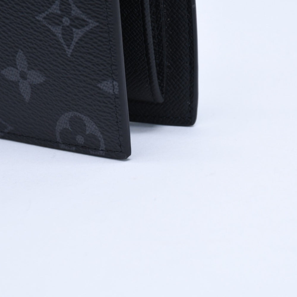 新品未使用品 LOUIS VUITTON ルイヴィトン 財布 二つ折り財布 モノグラム・エクリプス ポルトフォイユ・マルコ M62545 ブラック 中古 4a009759