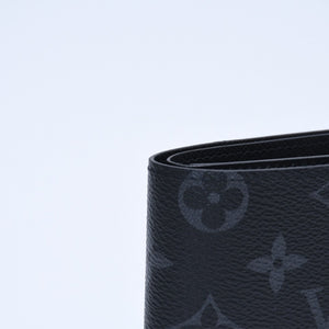 新品未使用品 LOUIS VUITTON ルイヴィトン 財布 二つ折り財布 モノグラム・エクリプス ポルトフォイユ・マルコ M62545 ブラック 中古 4a009759