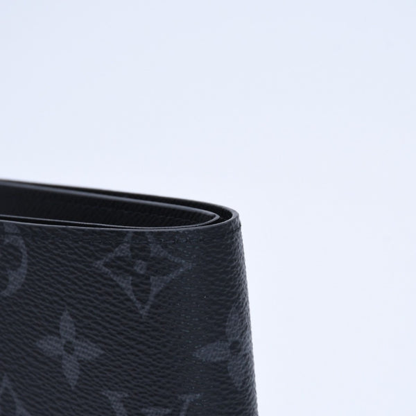 新品未使用品 LOUIS VUITTON ルイヴィトン 財布 二つ折り財布 モノグラム・エクリプス ポルトフォイユ・マルコ M62545 ブラック 中古 4a009759