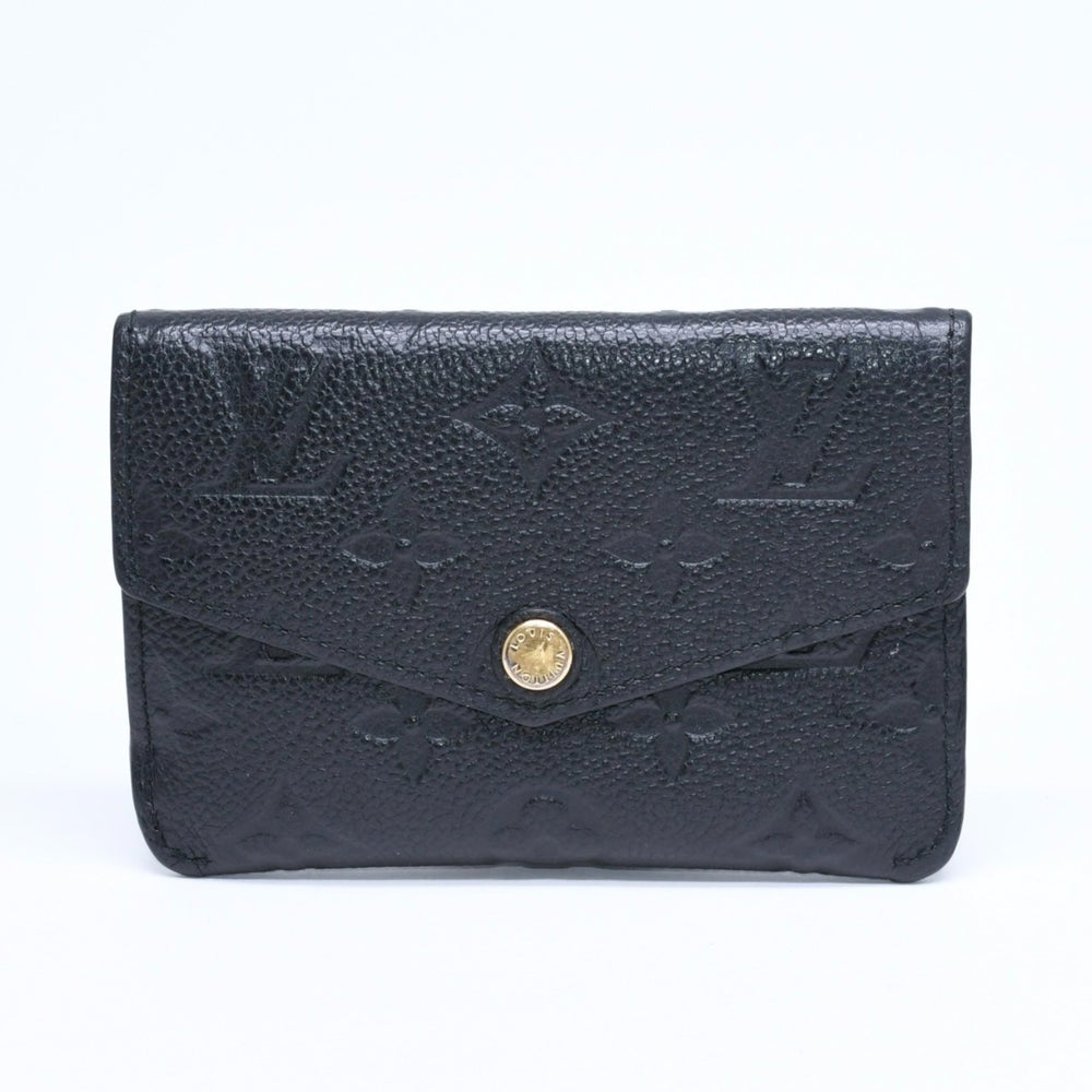 極美品 LOUIS VUITTON ルイヴィトン ポシェット クレ コインケース 小銭入れ モノグラム アンプラント M60633 ブラック 中古 4a009760