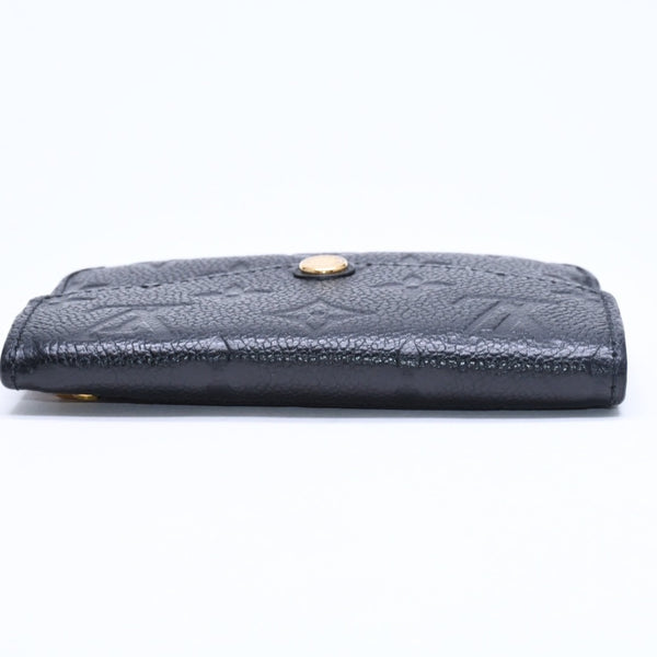 Very Good Condition LOUIS VUITTON Pochette Cle Coin Case Coin Purse Monogram Empreinte M60633 Black Used 4a009760