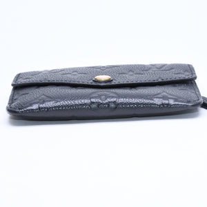 Very Good Condition LOUIS VUITTON Pochette Cle Coin Case Coin Purse Monogram Empreinte M60633 Black Used 4a009760