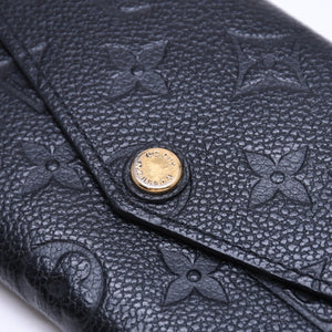 Very Good Condition LOUIS VUITTON Pochette Cle Coin Case Coin Purse Monogram Empreinte M60633 Black Used 4a009760