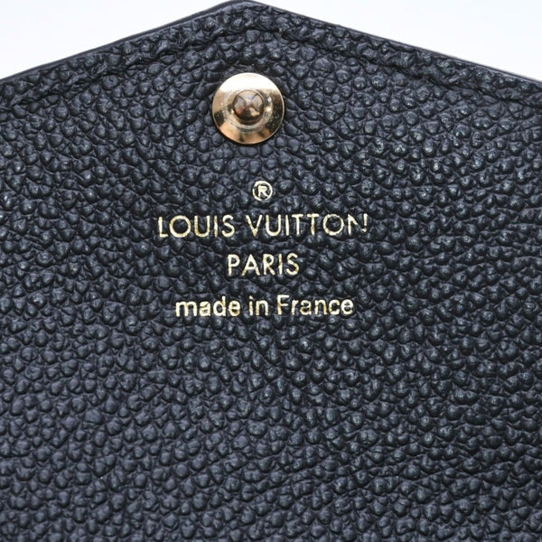 Very Good Condition LOUIS VUITTON Pochette Cle Coin Case Coin Purse Monogram Empreinte M60633 Black Used 4a009760