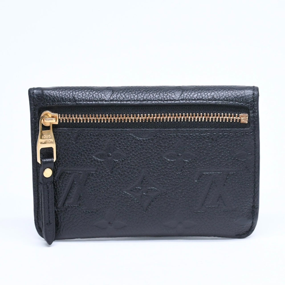 極美品 LOUIS VUITTON ルイヴィトン ポシェット クレ コインケース 小銭入れ モノグラム アンプラント M60633 ブラック 中古 4a009760
