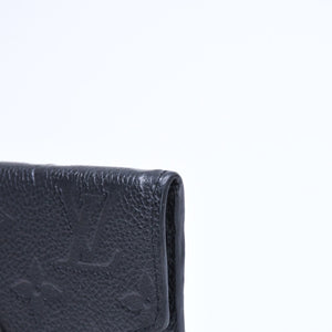 Very Good Condition LOUIS VUITTON Pochette Cle Coin Case Coin Purse Monogram Empreinte M60633 Black Used 4a009760
