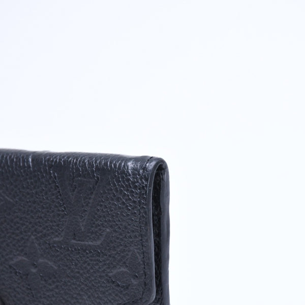 Very Good Condition LOUIS VUITTON Pochette Cle Coin Case Coin Purse Monogram Empreinte M60633 Black Used 4a009760