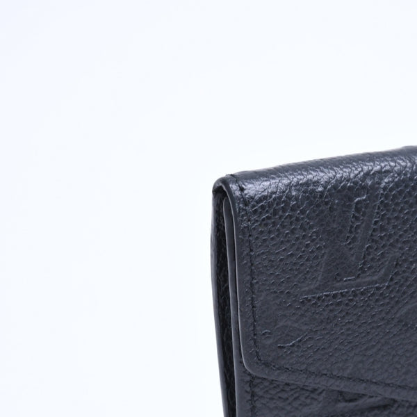 Very Good Condition LOUIS VUITTON Pochette Cle Coin Case Coin Purse Monogram Empreinte M60633 Black Used 4a009760