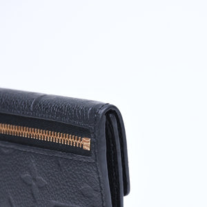 Very Good Condition LOUIS VUITTON Pochette Cle Coin Case Coin Purse Monogram Empreinte M60633 Black Used 4a009760