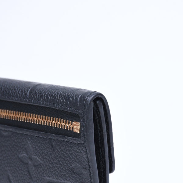 Very Good Condition LOUIS VUITTON Pochette Cle Coin Case Coin Purse Monogram Empreinte M60633 Black Used 4a009760