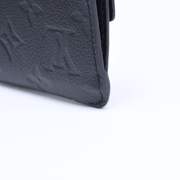 Very Good Condition LOUIS VUITTON Pochette Cle Coin Case Coin Purse Monogram Empreinte M60633 Black Used 4a009760