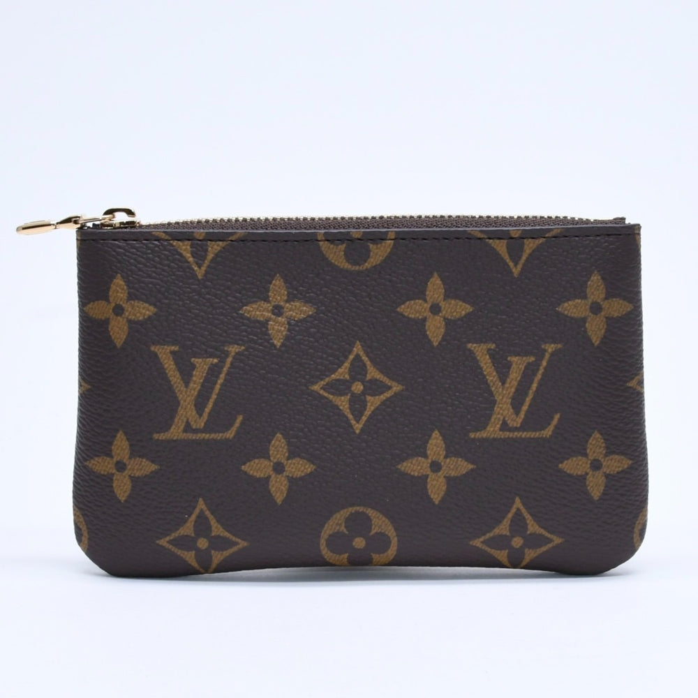 新品未使用 LOUIS VUITTON ルイヴィトン ポシェットクレS コインケース M13559 モノグラム PVC メタル ブラウン ゴールド金具 中古 4a009746