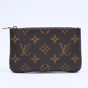 新品未使用 LOUIS VUITTON ルイヴィトン ポシェットクレS コインケース M13559 モノグラム PVC メタル ブラウン ゴールド金具 中古 4a009746