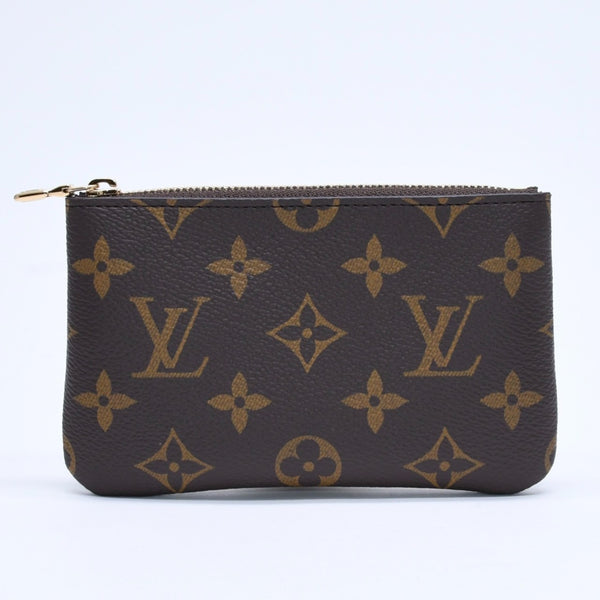 新品未使用 LOUIS VUITTON ルイヴィトン ポシェットクレS コインケース M13559 モノグラム PVC メタル ブラウン ゴールド金具 中古 4a009746