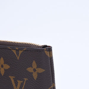 新品未使用 LOUIS VUITTON ルイヴィトン ポシェットクレS コインケース M13559 モノグラム PVC メタル ブラウン ゴールド金具 中古 4a009746