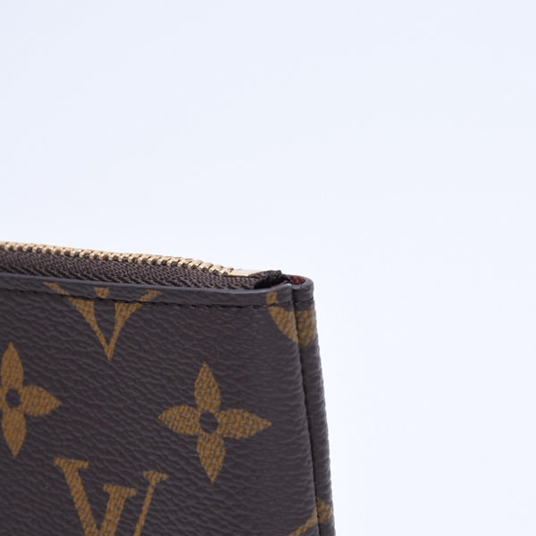新品未使用 LOUIS VUITTON ルイヴィトン ポシェットクレS コインケース M13559 モノグラム PVC メタル ブラウン ゴールド金具 中古 4a009746