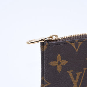 新品未使用 LOUIS VUITTON ルイヴィトン ポシェットクレS コインケース M13559 モノグラム PVC メタル ブラウン ゴールド金具 中古 4a009746