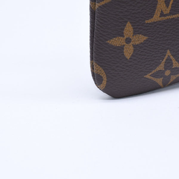 新品未使用 LOUIS VUITTON ルイヴィトン ポシェットクレS コインケース M13559 モノグラム PVC メタル ブラウン ゴールド金具 中古 4a009746