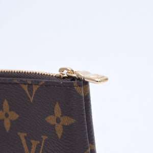 新品未使用 LOUIS VUITTON ルイヴィトン ポシェットクレS コインケース M13559 モノグラム PVC メタル ブラウン ゴールド金具 中古 4a009746