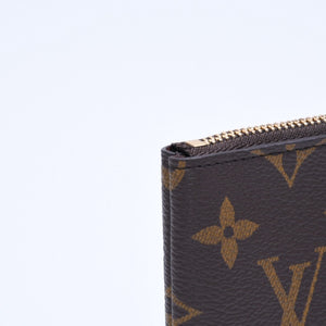 新品未使用 LOUIS VUITTON ルイヴィトン ポシェットクレS コインケース M13559 モノグラム PVC メタル ブラウン ゴールド金具 中古 4a009746
