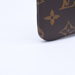 新品未使用 LOUIS VUITTON ルイヴィトン ポシェットクレS コインケース M13559 モノグラム PVC メタル ブラウン ゴールド金具 中古 4a009746