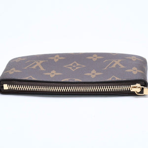 新品未使用 LOUIS VUITTON ルイヴィトン ポシェットクレS コインケース M13559 モノグラム PVC メタル ブラウン ゴールド金具 中古 4a009746
